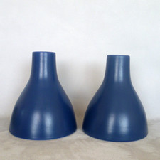 2 x Ikea Vintage Vase Pair. New, Unused. Blue Ceramic Scandinavian Minimalist.