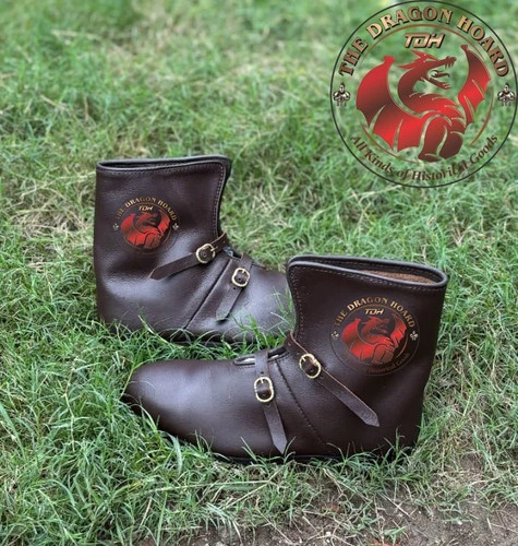 Medieval leather shoes - medieval,