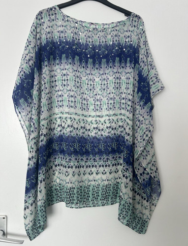 Women blue green - m&s, blue/green/white