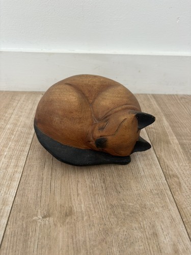 Hand carved wooden sleeping - carved,