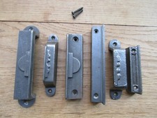 Cast Iron rustic RIM LOCK KEEP Latch Striker Plate door keeps Victorian lock