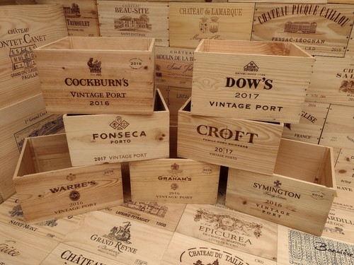 Wooden wine box crate - box, ~