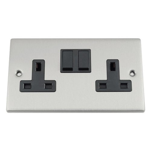 Amp single wall plug socket - single,