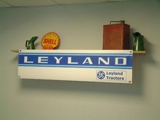 Leyland tractor Banner Classic retro agricultural equipment shed wall display