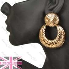 Big gold fashion door knocker - gold,