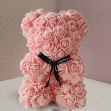 Rose Flower Teddy Bear 24cm