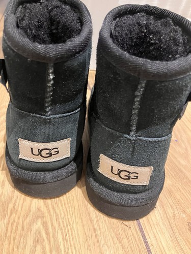 Girls size black suede - 12,