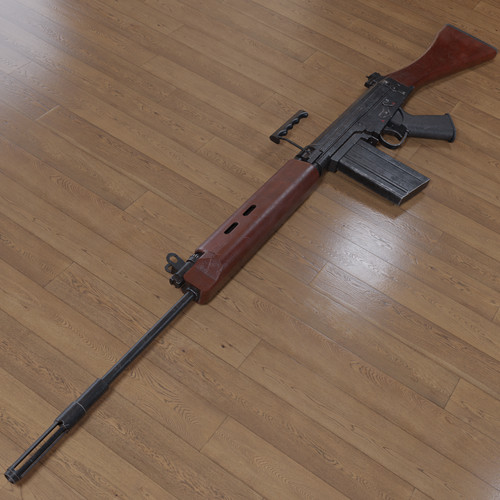 Printed fal battlerifle - 3d,