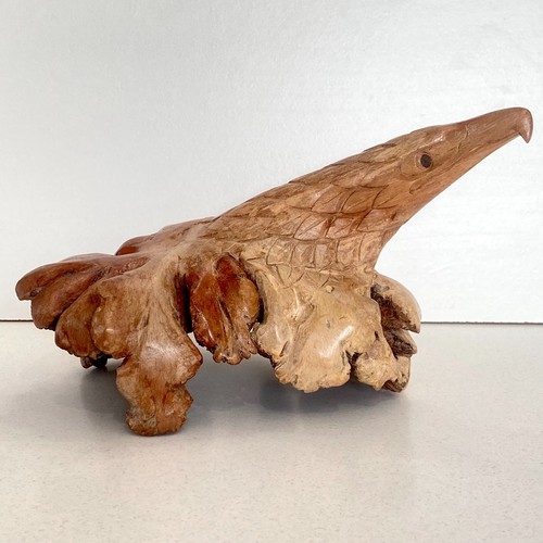 Eagle carving wooden - eagle,