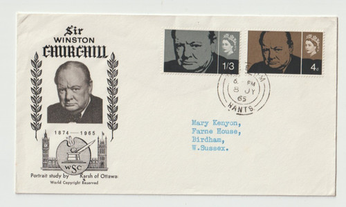 1965 fdc sir - uk, gb