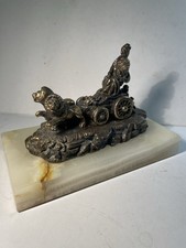 Bronze Sculpture of The Cibeles Fountain with Marble Base