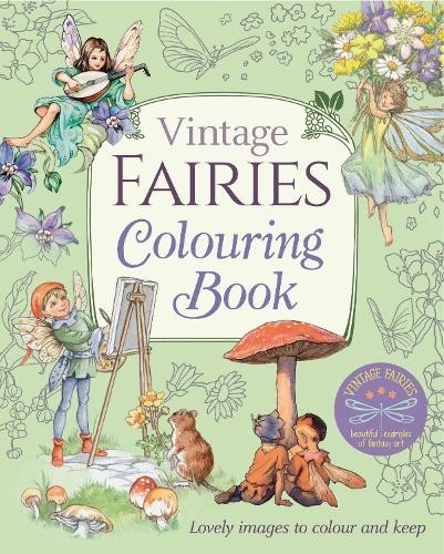 Vintage fairies colouring book - fairies,