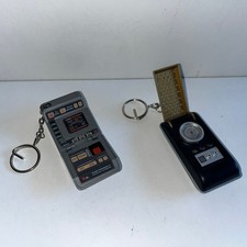 Star Trek Tricorder & Communicator Keyrings - Not Tested - Retro