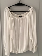 NEW/UNWORN ZARA White Adjustable Off The Shoulder Top Size UK XS  (Fits UK 6-10)