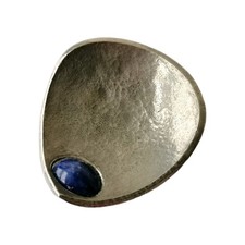 Pewter Arts Crafts Style Caddy Spoon Tea Coffee