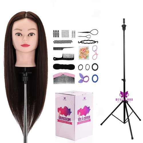 100 real hair training - 100%, head