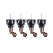 4 Wooden Legs with castors for