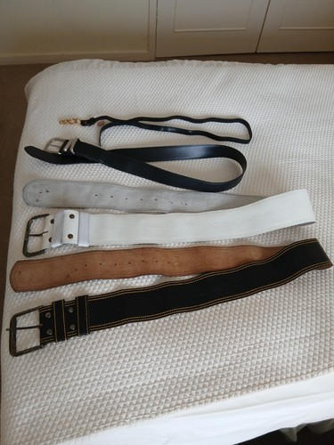 Two vintage used belts and - two,