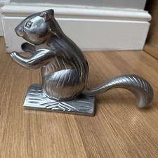 Metal Novelty Squirrel Nutcracker Silver Colour Christmas