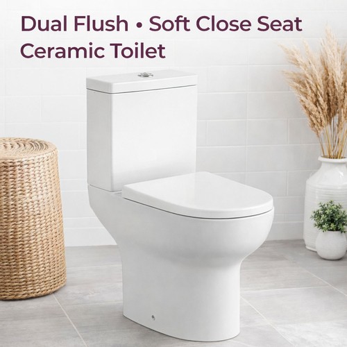 Close coupled toilet - toilet, pan