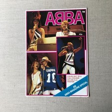 Abba fan magazine poster - abba, magazine/poster