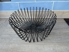 Vintage Ikea Tradig Fruit Bowl Black Metal Retro