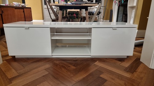 Ikea high gloss white - tv, unit