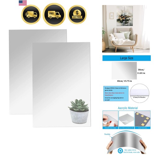 Acrylic mirror sheet 16x12 - acrylic,