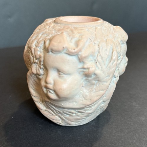 Vtg cherub angel - angel, candle