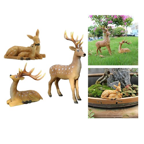 Resin sika deer - sika, statue