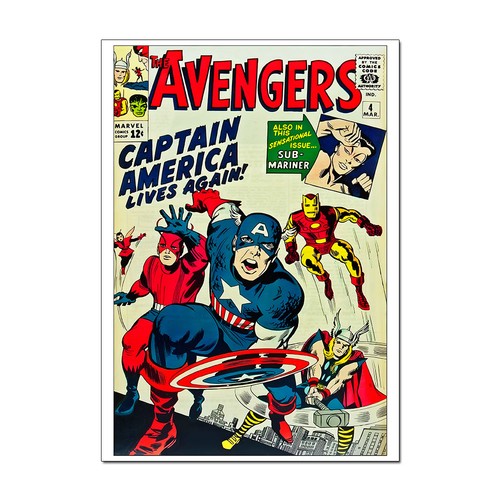 Retro the avengers comic book - retro,