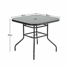 Glass Top Dining Table Bistro