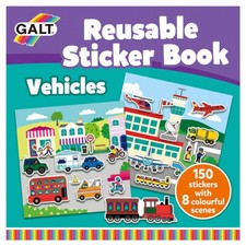 Galt Toys Reusable Vehicle Sticker Activity Book For Ages 3+