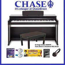 CHASE CDP 357 Digital Electric Piano Cabinet Bundle In Premium Rosewood*