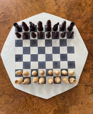 Chess set with Soapstone board