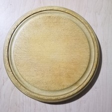 Vintage Rustic Wooden Bread Board Nicely Worn for Farmhouse Kitchen - 25 cm