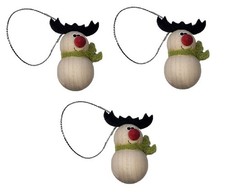 Set of 3 Wooden Reindeer