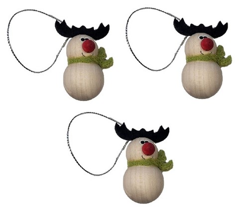 Set wooden reindeer - of,