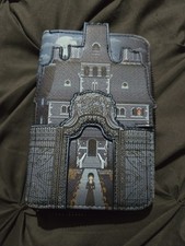 Loungefly Wednesday Nevermore Academy Castle ZIp Around Wallet, Multicolor, Zip 
