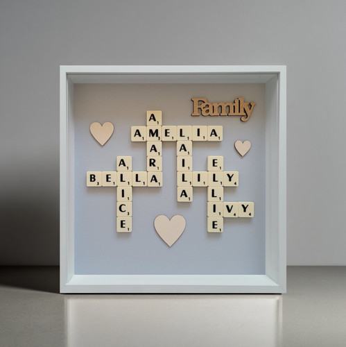 Handmade scrabble picture - handmade,