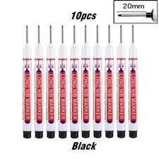 10Pcs Black Deep Hole Long Nib