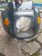 Grey BMW R 100, R80 RS fairings, lower panels R+L Headlight glass, Bracket