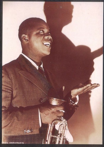 Modern musician postcard - musician,