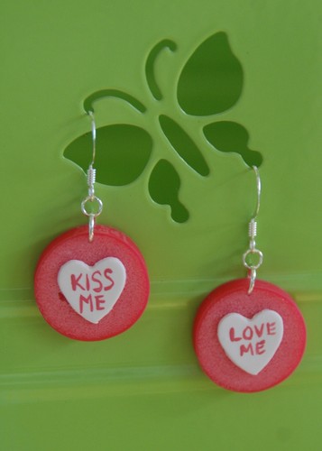 Polymer clay heart - polymer,