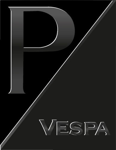 Vespa emblem cascade sticker - vespa,