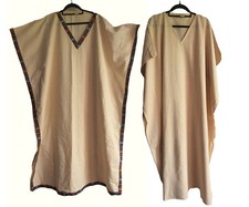 Linen Kaftan Robe Poncho Maxi