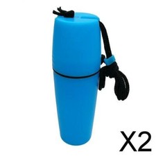 2x Compact Waterproof Dry Container Bottle Float with Lanyard Scuba Dive Kayak