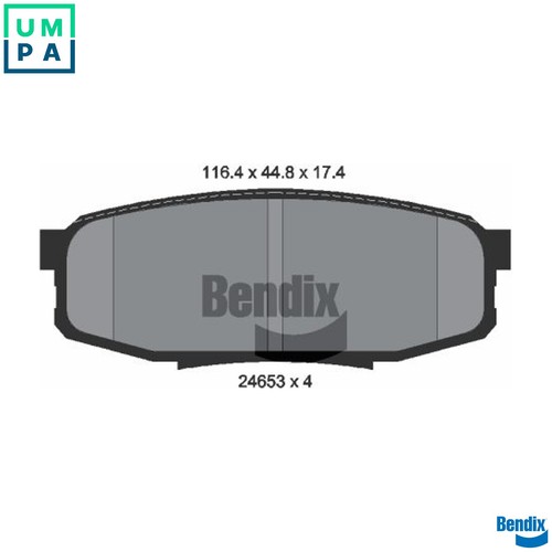 Brake pad set disc - brake,