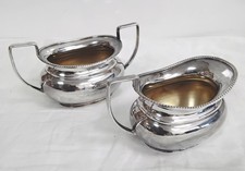 Garrard & Co Regent Plate  Silver Sugar and Creamer Set - N12