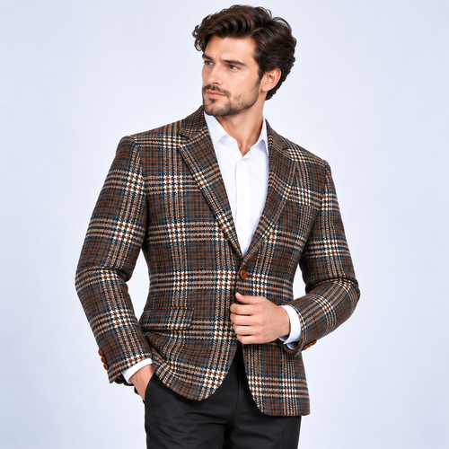 Dunhope men brown plaid - dunhope,
